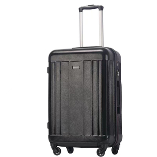 Abs Carry on Zipper Luggage 20 24 28 Inch 3pcs Set Zipper Hardcase Travel Suitcase 