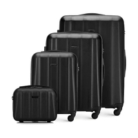 Abs 3pcs Set Business Luggage Tsa Lock Trolley Bag Check in Bag Zipper Luggage Set 