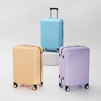 Abs Pc High Quality 3pcs Set Tsa Lock Trolley Bag Business Suitcase Odm Oem Color Case 