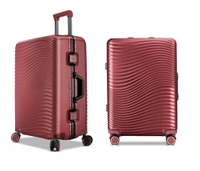 Aluminum Frame Luggage Pc Hardcase Tsa Lock Baggage 20 24 28 Inch Trolley Case Abs Suticase
