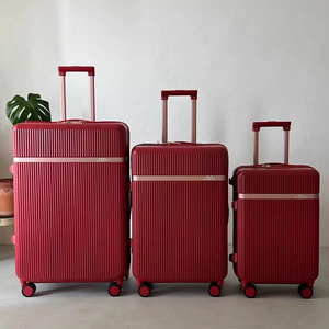 20 Inch Zipper Luggage 24 Inch Tsa Lock Luggage 28 Inch Check in Trolley Bag 3pcs Set Abs Pc Travel Suitcase 