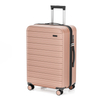 Matte PP Hard-Shell Suitcase with Stain-Resistant Surface & Dual Zipper Closure - Great for Stylish Daily Commuters
