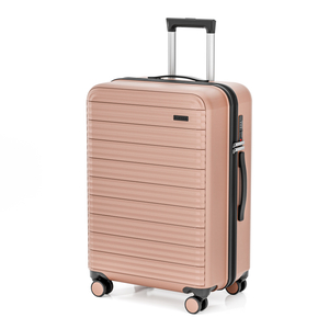Matte PP Hard-Shell Suitcase with Stain-Resistant Surface & Dual Zipper Closure - Great for Stylish Daily Commuters