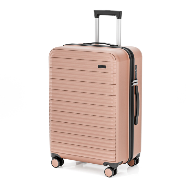 Matte PP Hard-Shell Suitcase with Stain-Resistant Surface & Dual Zipper Closure - Great for Stylish Daily Commuters