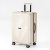  Stylish Square Striped PP Travel Luggage with Durable Smooth Spinner Wheels