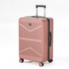 Anti-scratch Vertical Stripe PP Suitcase, Lightweight Hard-shell Travel Luggage with Smooth Telescopic Handle & TSA Lock