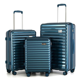 Business Travel Suticase 20 24 28 Inch 3pcs Set Luggage Tsa Lock Abs Pc Bag