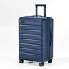 Stylish PP Hard-Shell Suitcase with Multi-Compartment Interior & Lockable Zippers - Suitable for Fashion Travelers