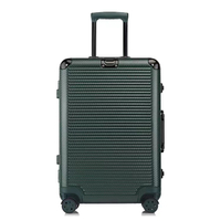 Odm Oem Aluminum Frame Luggage Branded Logo 20 24 28 Inch Single Packing Abs Pc Hardcase Tsa Lock
