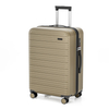 Matte PP Hard-Shell Suitcase with Stain-Resistant Surface & Dual Zipper Closure - Great for Stylish Daily Commuters