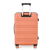 Chic Grooved PP Hard-Shell Luggage with Durable Frame & Spacious Storage - Great for Fashion-Forward Weekend Travelers