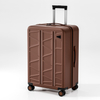 Sleek Diamond-Striped PP Hard-Shell Luggage with Durable Body & Roomy Interior - A Must-Have for Chic Weekend Trippers