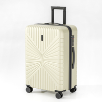 Radiant Line Design Durable PP Hard Case Luggage with TSA Lock & Smooth Spinner Wheels