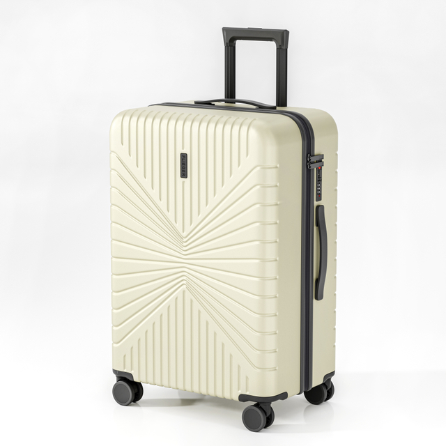 Radiant Line Design Durable PP Hard Case Luggage with TSA Lock & Smooth Spinner Wheels