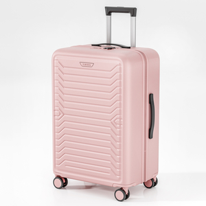 Premium Striped PP Hard-Shell Suitcase with Robust Build & Free Combination Storage System