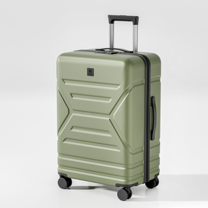 Matte Anti-Scratch Cross-Ribbed Hard Shell Trolley Case with Telescopic Handle