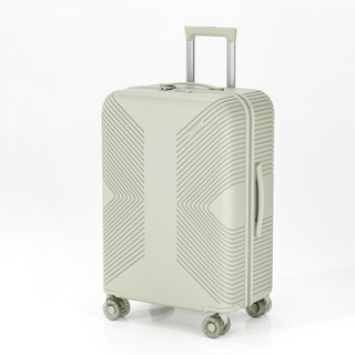 Elegant Butterfly-Printed PP Hard-Shell Suitcase with Transparent Spinner Wheels & Spacious Storage - Suitable for Fashion-Forward Vacationers