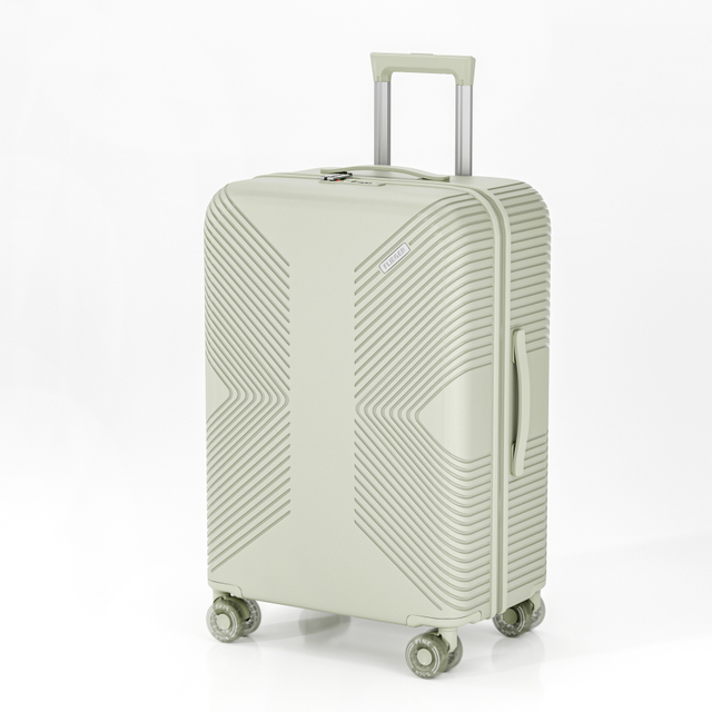 Elegant Butterfly-Printed PP Hard-Shell Suitcase with Transparent Spinner Wheels & Spacious Storage - Suitable for Fashion-Forward Vacationers