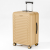 Premium Striped PP Hard-Shell Suitcase with Robust Build & Free Combination Storage System