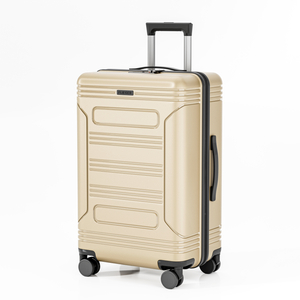 Lightweight PP Hard-Shell Suitcase with 360° Spinner Wheels & Telescopic Handle - Ideal for International Journeys