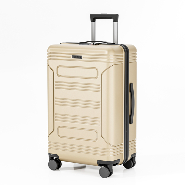 Lightweight PP Hard-Shell Suitcase with 360° Spinner Wheels & Telescopic Handle - Ideal for International Journeys