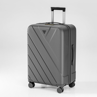 Durable PP Hard-Shell Luggage with Multi-Compartment Interior & Water-Resistant Surface - Suitable for Overseas Travelers