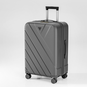 Durable PP Hard-Shell Luggage with Multi-Compartment Interior & Water-Resistant Surface - Suitable for Overseas Travelers