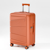 Scratch-Resistant Textured PP Hard-Shell Suitcase with 360° Spinner Wheels & TSA Lock - Perfect for Global Adventurers