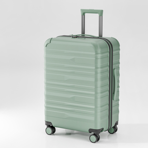 Streamlined PP Hard-Shell Suitcase with Sturdy Frame & Organized Inner Space