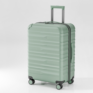 Streamlined PP Hard-Shell Suitcase with Sturdy Frame & Organized Inner Space