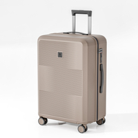 Premium Horizontal Groove PP Hard Case Luggage with Durable Secure Lock