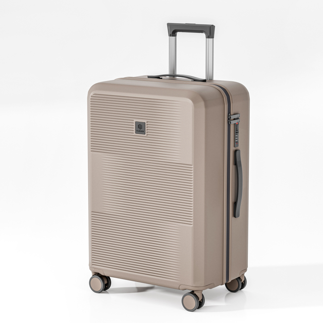 Premium Horizontal Groove PP Hard Case Luggage with Durable Secure Lock