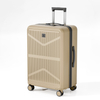 Anti-scratch Vertical Stripe PP Suitcase, Lightweight Hard-shell Travel Luggage with Smooth Telescopic Handle & TSA Lock