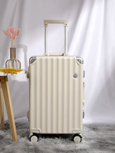Abs Pc Aluminum Frame Luggage 20 24 28 Inch Single Packing Box High Quality Travel Suticase Tsa Lock Bag