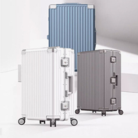 Fashion Luggage Bag 20 24 28 inch ABS PC Aluminum Frame Luggage Hard Shell Cabin Trolley Bags Travel Suitcase