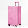 Sleek Textured Hard-Shell Suitcase with Cup Holder & Smooth Trolley Handle - Suitable for Hydrated Stylish Short-Trip Enthusiasts