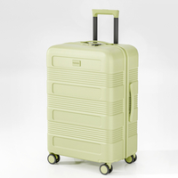 Contemporary Heavy-Duty PP Hard Shell Luggage with Smooth Spinner Wheels