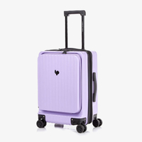 High Quality ABS PC Hard Luggage Carry on Luggage with TSA and front open Laptop Pocket 24 inch Luggage Bags