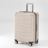 Streamlined PP Hard-Shell Suitcase with Sturdy Frame & Organized Inner Space