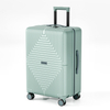  Stylish Square Striped PP Travel Luggage with Durable Smooth Spinner Wheels