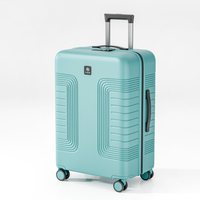 Sturdy Corrugated Groove PP Hard Shell Luggage with Anti-Theft Combination Lock