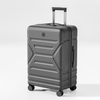 Matte Anti-Scratch Cross-Ribbed Hard Shell Trolley Case with Telescopic Handle