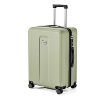 Minimalist Vertical Groove Embossed ABS Trolley Case, Matte Hard Shell Travel Luggage with Smooth Silent Wheels and TSA Combination Lock
