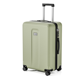 Minimalist Vertical Groove Embossed ABS Trolley Case, Matte Hard Shell Travel Luggage with Smooth Silent Wheels and TSA Combination Lock