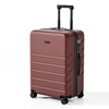 Horizontal Groove Matte ABS Hard Shell Luggage with Silent Spinner Wheels