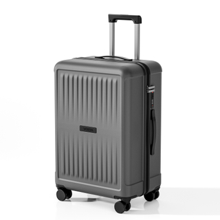 BS Hard Shell Luggage with Vertical Stripe Design, Silent Spinner Wheels & TSA Lock