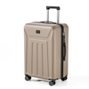 Minimalist Vertical Striped Embossed ABS Trolley Case, Matte Hard Shell Travel Luggage with Smooth Silent Wheels and TSA Combination Lock