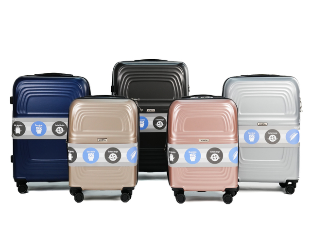 Scratch-Resistant Circular Wave Groove PP Hard Shell Luggage with Silent Spinner Wheels