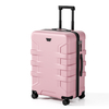 Scratch Resistant Armor Horizontal Groove Matte ABS Hard Shell Luggage with Silent Spinner Wheels