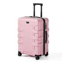 Scratch Resistant Armor Horizontal Groove Matte ABS Hard Shell Luggage with Silent Spinner Wheels